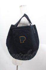 画像1: PINK HOUSE / PHワッペンばけつ型バッグ  黒 I-25-10-24-002-LO-BG-SA-ZT286 (1)