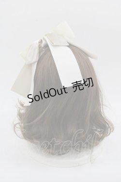 画像2: Maria pipi / グログランリボンカチューシャ  アイボリー I-25-10-24-014-EL-AC-SA-ZI