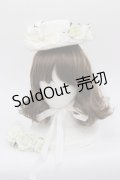 BABY,THE STARS SHINE BRIGHT / Le poupee mariee reveuse ドレスセットＭのハット  白 I-25-10-24-015-BA-OP-SA-ZI
