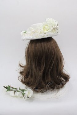 画像2: BABY,THE STARS SHINE BRIGHT / Le poupee mariee reveuse ドレスセットMのハット  白 I-25-10-24-015-BA-OP-SA-ZI