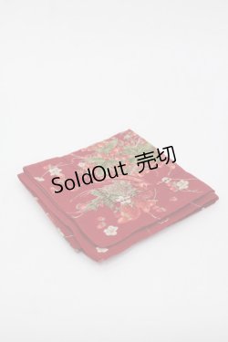 画像1: PINK HOUSE / いちごブーケハンカチ  赤 I-25-10-24-016-LO-ZA-SA-ZI