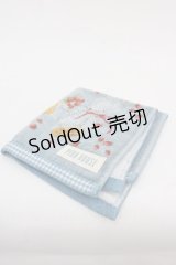 PINK HOUSE / ギンガムチェックうさぎタオル  青 I-25-10-24-019-LO-ZA-SA-ZI