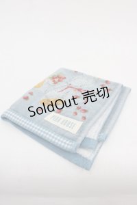 PINK HOUSE / ギンガムチェックうさぎタオル  青 I-25-10-24-019-LO-ZA-SA-ZI