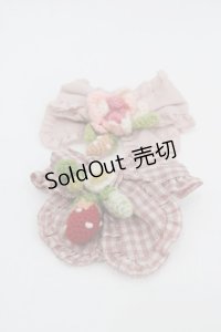 PINK HOUSE / Berry Roseモチーフ付き2種リボンブローチセット  ピンクＸチェック I-25-10-24-023-LO-AC-SA-ZI