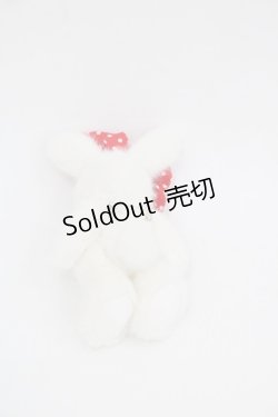 画像2: PINK HOUSE / うさぎぬいぐるみコサージュ  白Ｘ赤 I-25-10-24-024-LO-AC-SA-ZI