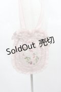 PINK HOUSE / Berry Rose刺繍アップリケ付きフリルポシェット  ピンク I-25-10-24-003-LO-BG-SA-ZI