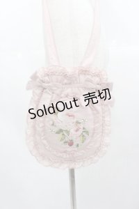 PINK HOUSE / Berry Rose刺繍アップリケ付きフリルポシェット  ピンク I-25-10-24-003-LO-BG-SA-ZI