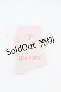 PINK HOUSE / 桜Teddyソックス  ピンク I-25-10-24-028-LO-ZA-SA-ZI