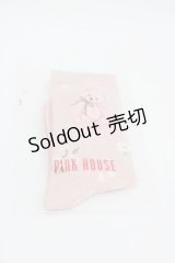 PINK HOUSE / 桜Teddyソックス  ピンク I-25-10-24-028-LO-ZA-SA-ZI