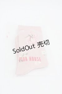 PINK HOUSE / 桜Teddyソックス  ピンク I-25-10-24-028-LO-ZA-SA-ZI