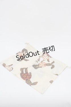 画像2: PINK HOUSE / アロハシャツうさぎさん柄巾着  アイボリーＸブラウン I-25-10-24-033-LO-ZA-SA-ZI