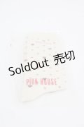 PINK HOUSE / ハートドット柄ソックス  白 I-25-10-24-036-LO-ZA-SA-ZI