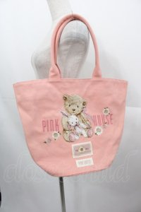 PINK HOUSE / ひな菊ロンド刺しゅうバッグ  ピンク I-25-10-24-004-LO-BG-SA-ZI