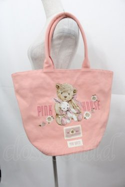 画像1: PINK HOUSE / ひな菊ロンド刺しゅうバッグ  ピンク I-25-10-24-004-LO-BG-SA-ZI