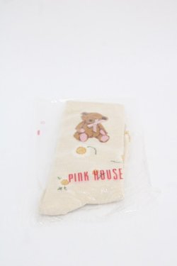 画像1: PINK HOUSE / 雛菊ロンドソックス  生成り I-25-10-24-037-LO-ZA-SA-ZI