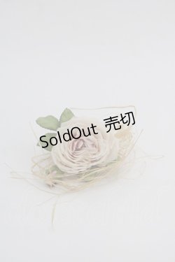 画像1: PINK HOUSE / 薔薇コサージュ  ピンクX緑Xベージュ I-25-10-24-045-LO-ZA-SA-ZI