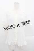 JanJuan（海外ロリータブランド） / レース襟半袖ブラウス M アイボリー I-25-10-29-001-LO-BL-SA-ZI