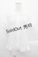 JanJuan（海外ロリータブランド） / レース襟半袖ブラウス M アイボリー I-25-10-29-001-LO-BL-SA-ZI