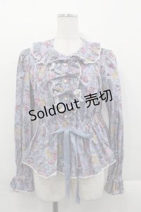 metamorphose / ガーデニングくまちゃんブラウス  ラベンダー I-25-10-29-054-ME-BL-SA-ZI