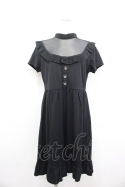 画像1: KILL STAR / POTION PRINCESS Skater Dress M ブラック I-25-10-29-055-SL-OP-SA-ZI