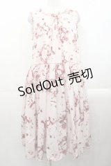PINK HOUSE / ローズリース柄ミディ丈ワンピース  ピンク I-25-10-29-057-LO-OP-SA-ZI