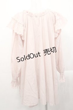 画像2: PINK HOUSE / コットンレース使いチュニックブラウス  ピンク I-25-10-29-058-LO-OP-SA-ZI