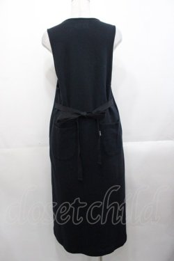 画像2: PINK HOUSE / リボン使いスウェットジャンパースカート  ブラック I-25-10-29-060-LO-OP-SA-ZI