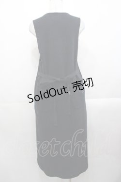 画像2: PINK HOUSE / リボン使いスウェットジャンパースカート  ブラック I-25-10-29-060-LO-OP-SA-ZI