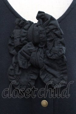 画像3: PINK HOUSE / リボン使いスウェットジャンパースカート  ブラック I-25-10-29-060-LO-OP-SA-ZI