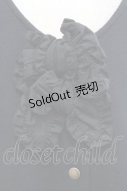 画像3: PINK HOUSE / リボン使いスウェットジャンパースカート  ブラック I-25-10-29-060-LO-OP-SA-ZI