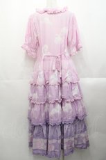 画像2: PINK HOUSE / 空プリントパッチワークワンピース  ピンク I-25-10-29-061-LO-OP-SA-ZI (2)