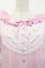 画像3: PINK HOUSE / 空プリントパッチワークワンピース  ピンク I-25-10-29-061-LO-OP-SA-ZI (3)