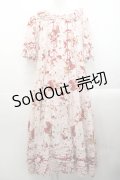 PINK HOUSE / リボンブーケプリントワンピース  ピンク I-25-10-29-062-LO-OP-SA-ZI