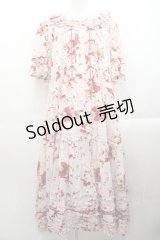 PINK HOUSE / リボンブーケプリントワンピース  ピンク I-25-10-29-062-LO-OP-SA-ZI