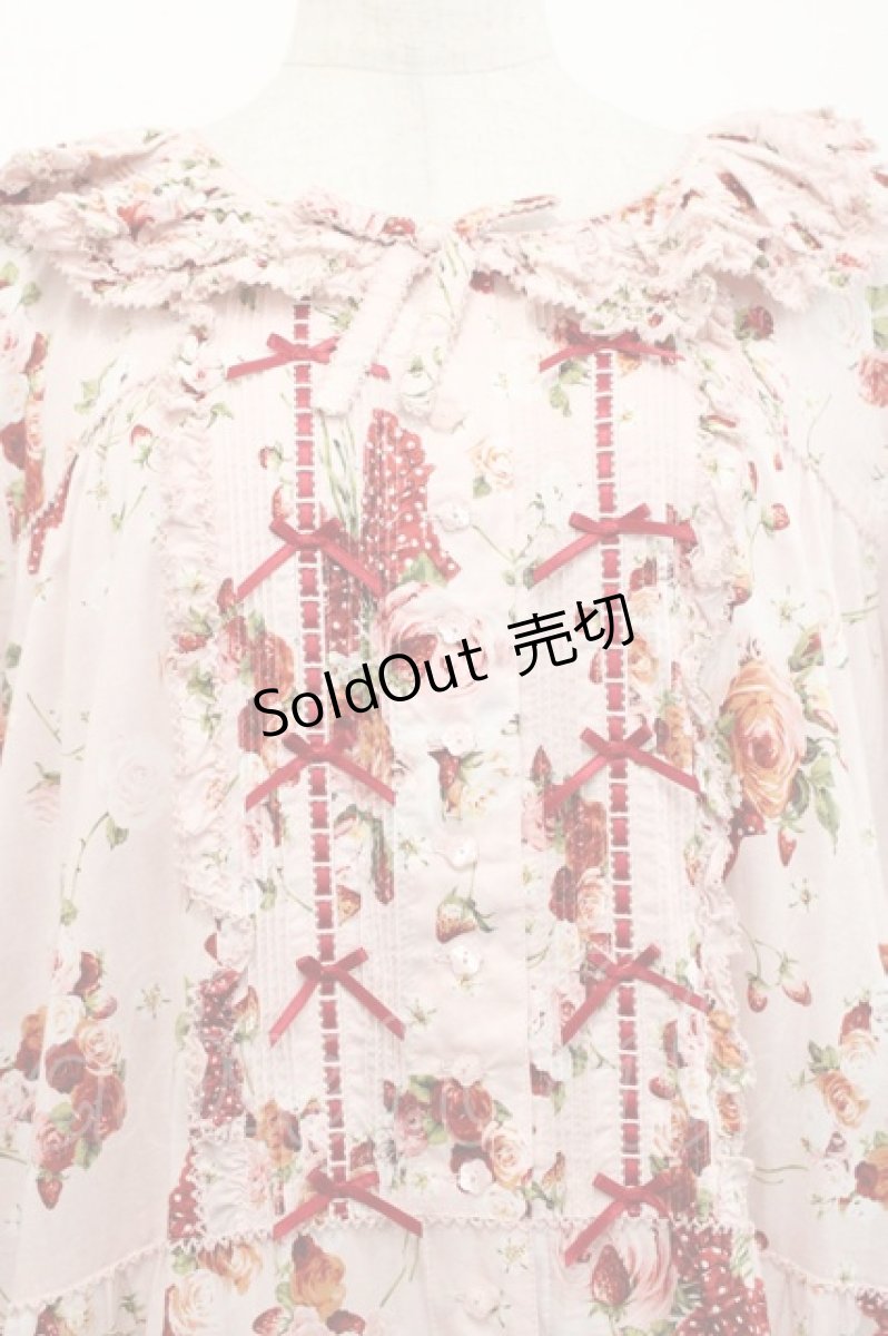 画像4: PINK HOUSE / リボンブーケプリントワンピース  ピンク I-25-10-29-062-LO-OP-SA-ZI (4)