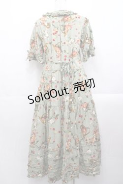 画像2: PINK HOUSE / 野ばらとチェリープリントワンピース  ハッカ I-25-10-29-063-LO-OP-SA-ZI