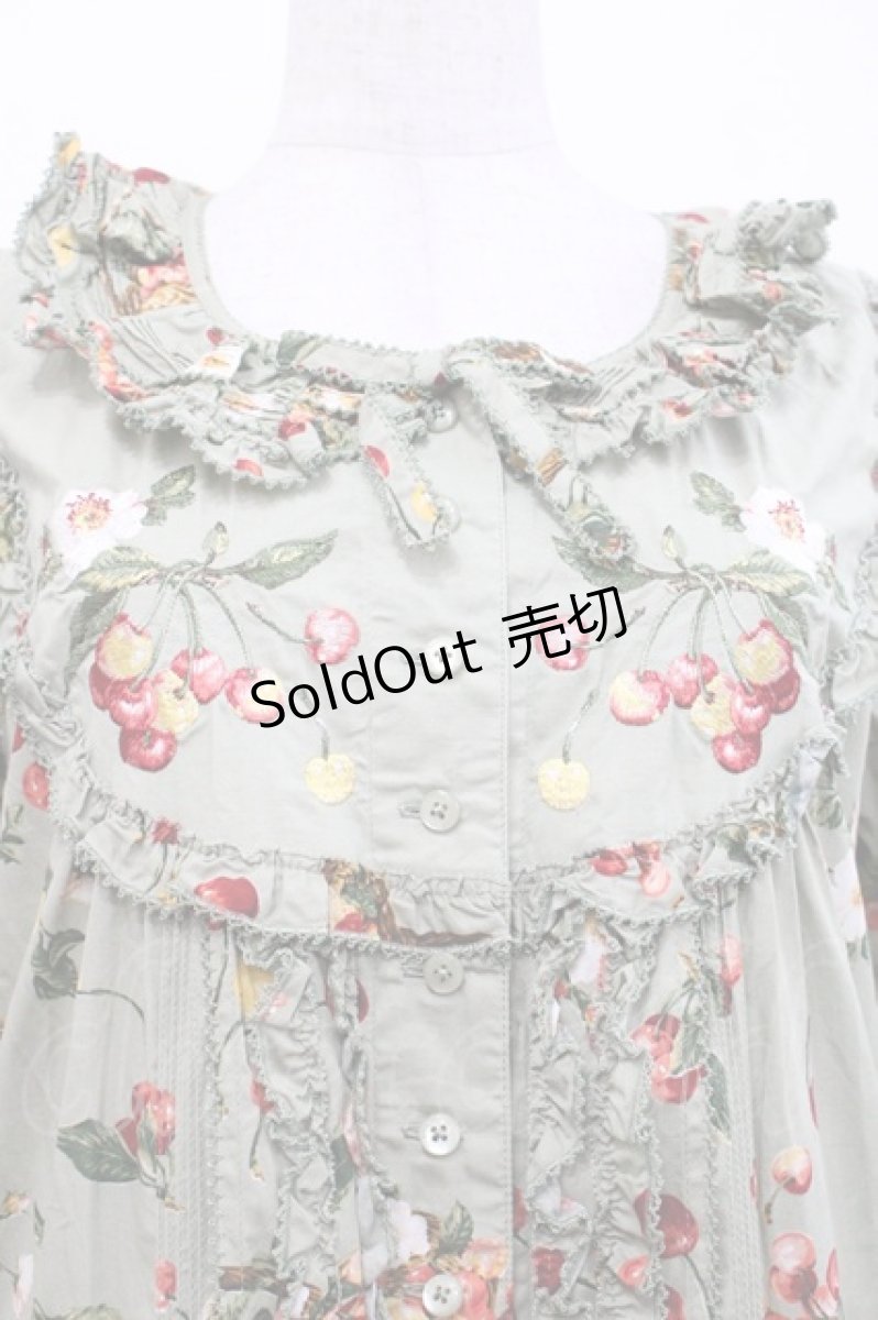 画像3: PINK HOUSE / 野ばらとチェリープリントワンピース  ハッカ I-25-10-29-063-LO-OP-SA-ZI (3)