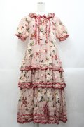 PINK HOUSE / ストロベリーローズプリントワンピース  ピンク I-25-10-29-064-LO-OP-SA-ZI