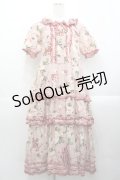 PINK HOUSE / ストロベリーローズプリントワンピース  ピンク I-25-10-29-064-LO-OP-SA-ZI