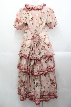 画像2: PINK HOUSE / ストロベリーローズプリントワンピース  ピンク I-25-10-29-064-LO-OP-SA-ZI