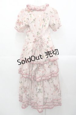 画像2: PINK HOUSE / ストロベリーローズプリントワンピース  ピンク I-25-10-29-064-LO-OP-SA-ZI