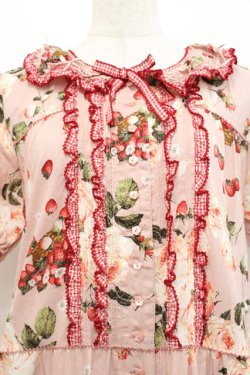 画像3: PINK HOUSE / ストロベリーローズプリントワンピース  ピンク I-25-10-29-064-LO-OP-SA-ZI