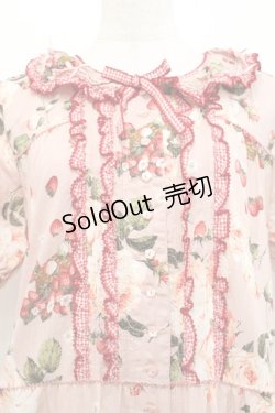 画像3: PINK HOUSE / ストロベリーローズプリントワンピース  ピンク I-25-10-29-064-LO-OP-SA-ZI