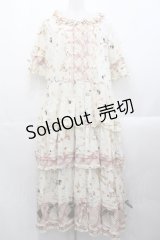 PINK HOUSE / クッキーラビッツプリントパッチワークワンピース  アイボリー I-25-10-29-065-LO-OP-SA-ZI