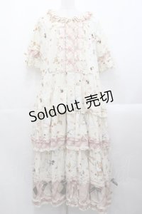 PINK HOUSE / クッキーラビッツプリントパッチワークワンピース  アイボリー I-25-10-29-065-LO-OP-SA-ZI