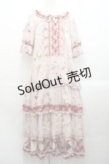 PINK HOUSE / クッキーラビッツプリントパッチワークワンピース  ピンク I-25-10-29-066-LO-OP-SA-ZI