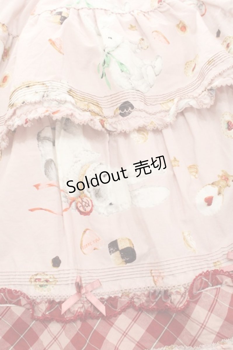 画像3: PINK HOUSE / クッキーラビッツプリントパッチワークワンピース  ピンク I-25-10-29-066-LO-OP-SA-ZI (3)