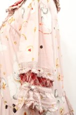 画像4: PINK HOUSE / クッキーラビッツプリントパッチワークワンピース  ピンク I-25-10-29-066-LO-OP-SA-ZI (4)