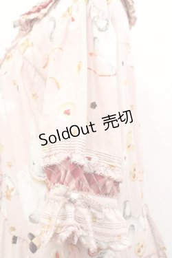 画像4: PINK HOUSE / クッキーラビッツプリントパッチワークワンピース  ピンク I-25-10-29-066-LO-OP-SA-ZI