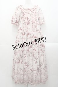 PINK HOUSE / ローズリースプリントワンピース  ピンク I-25-10-29-067-LO-OP-SA-ZI